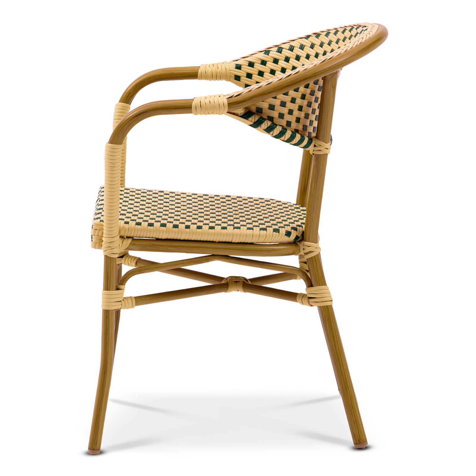 Monaco Chair , Green/Creme