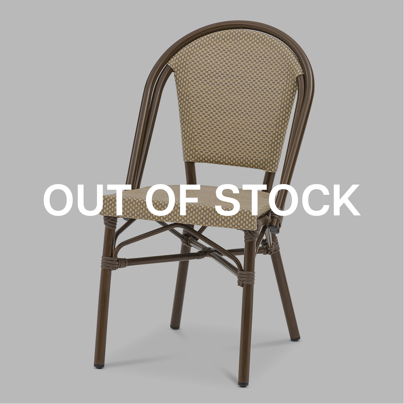 Menton chair, Brow/Nature texteline