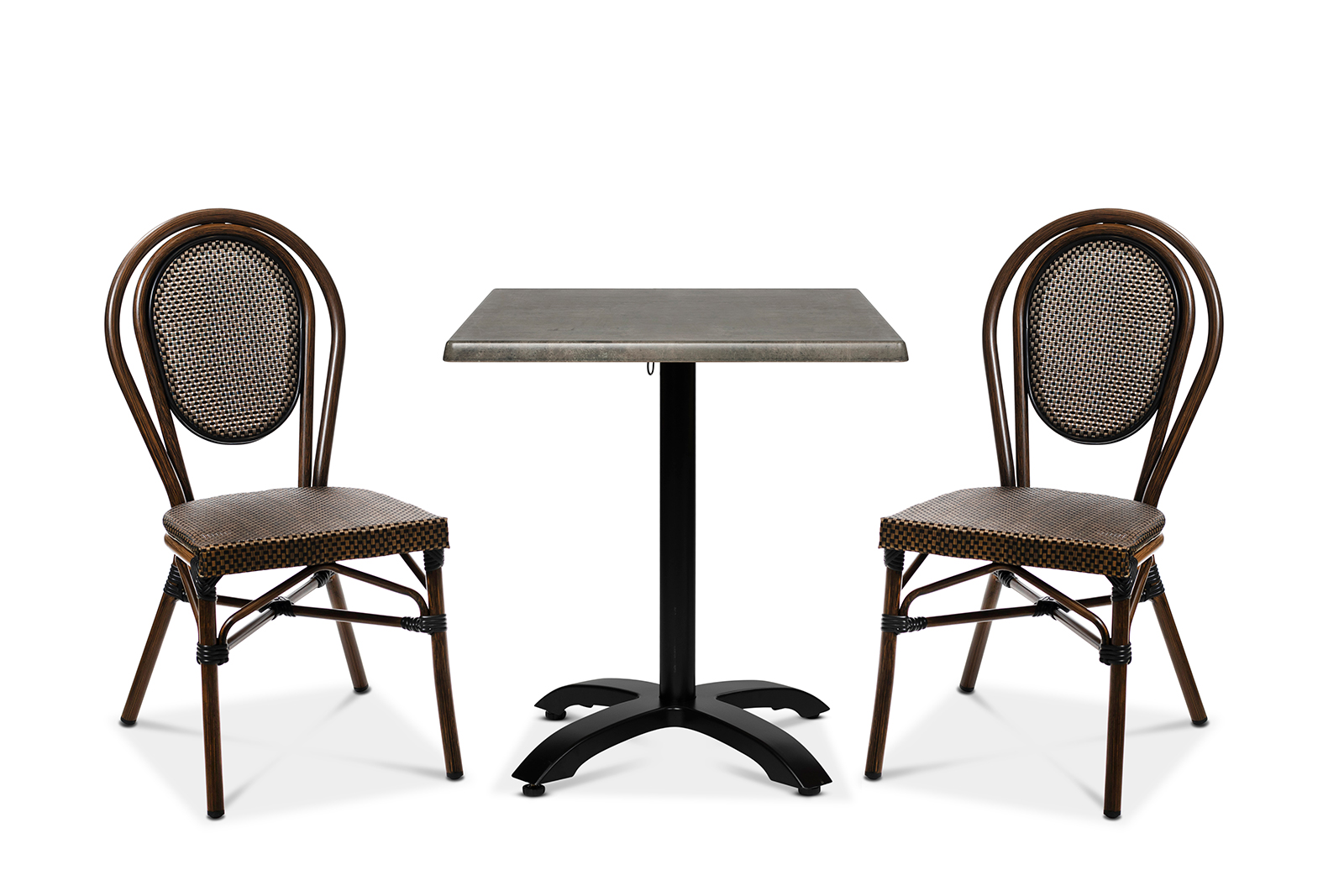 Rennes chair, black/brown textilene