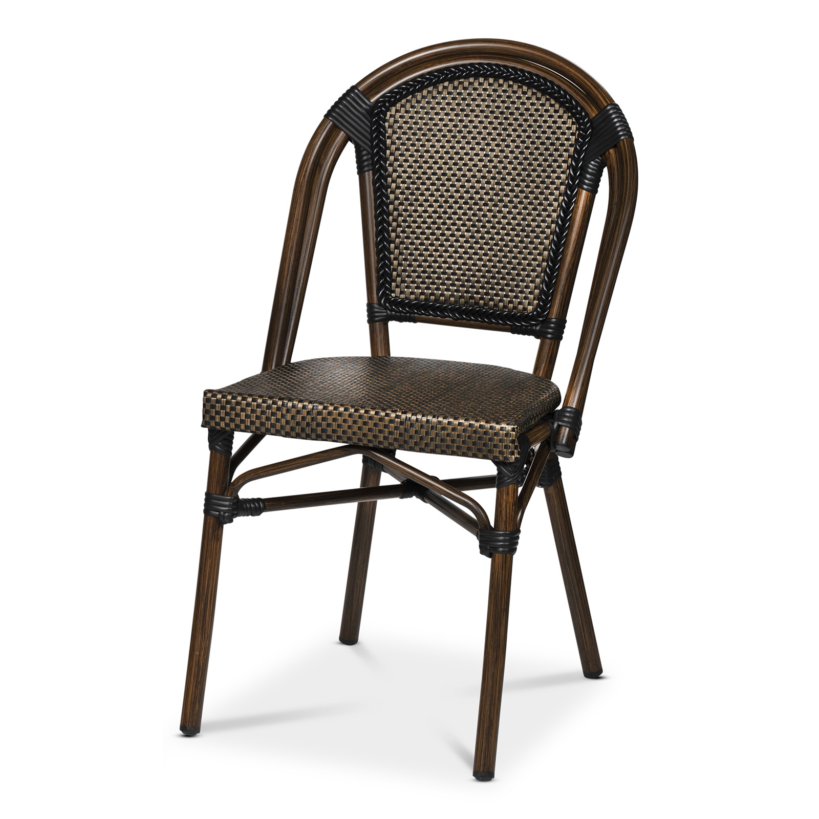 Paris chair, black/brown Texteline