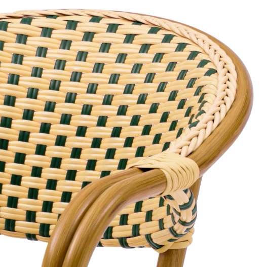 Monaco Chair , Green/Creme