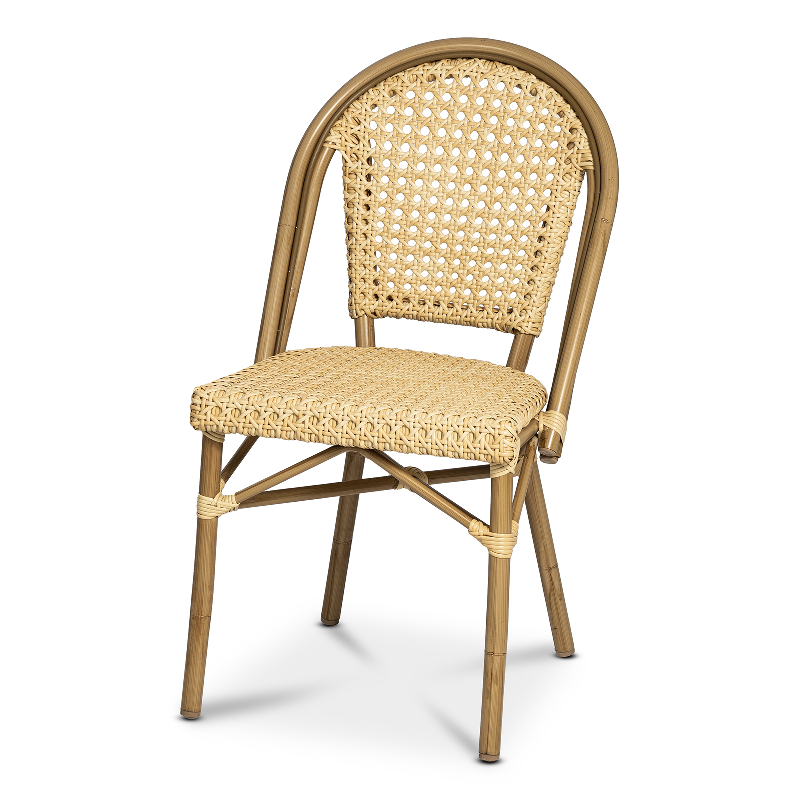 Krzesło Calais, kremowy rattan z włókna
