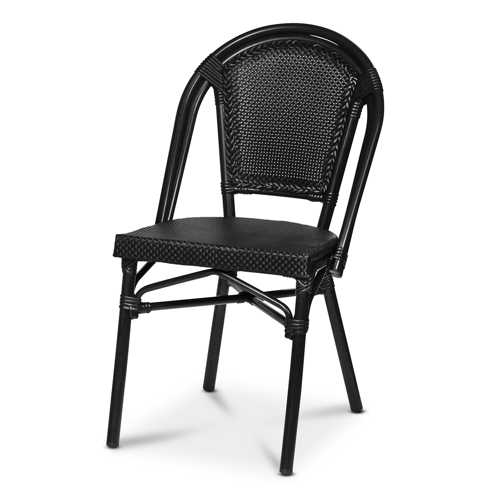 Paris chair, black, Texteline