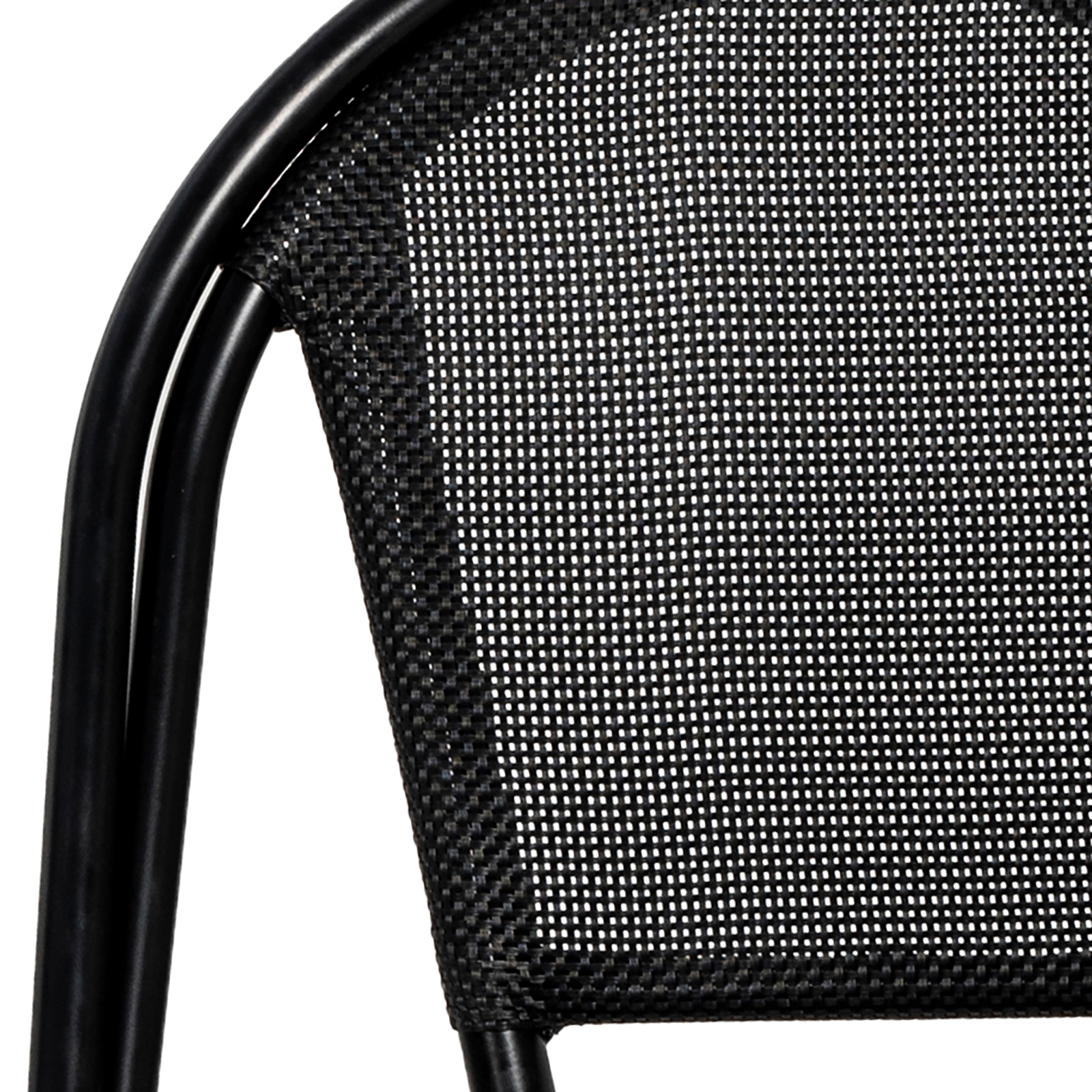 Menton chair, black texteline