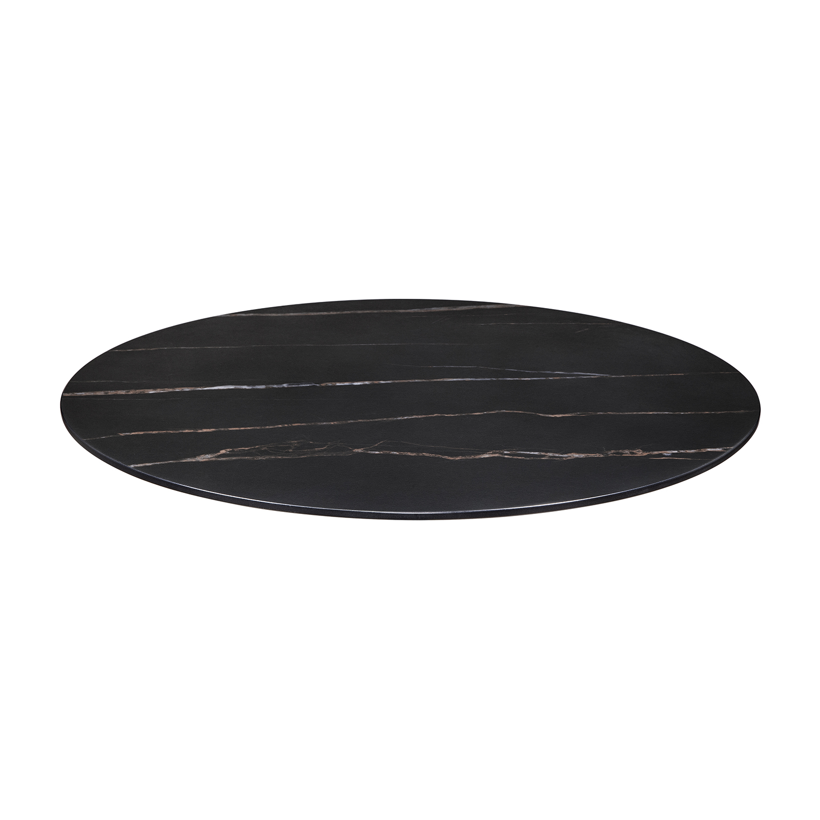 Bordplate Sten Ø 60 cm, Svart
