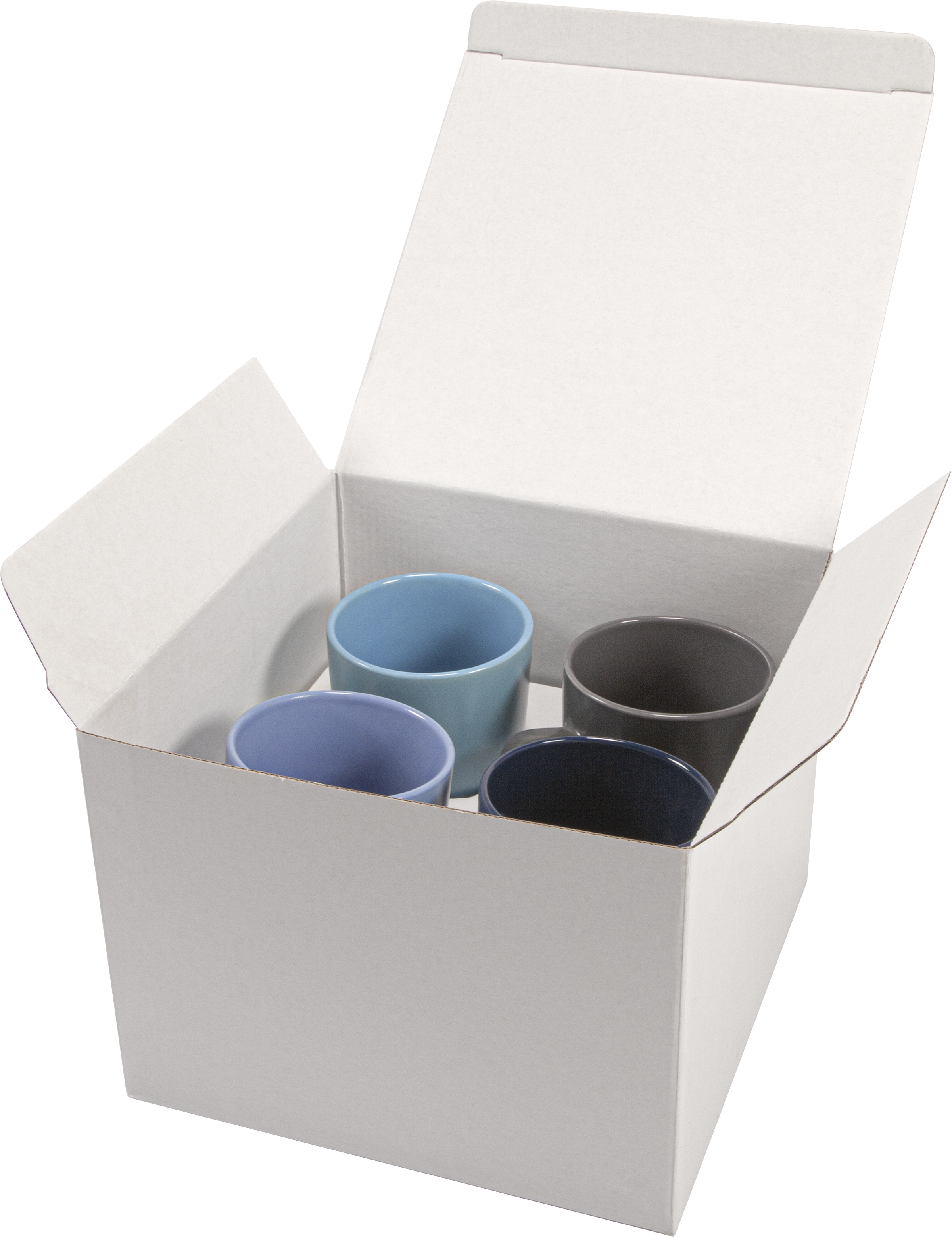 Kartong 4-pack, vit
