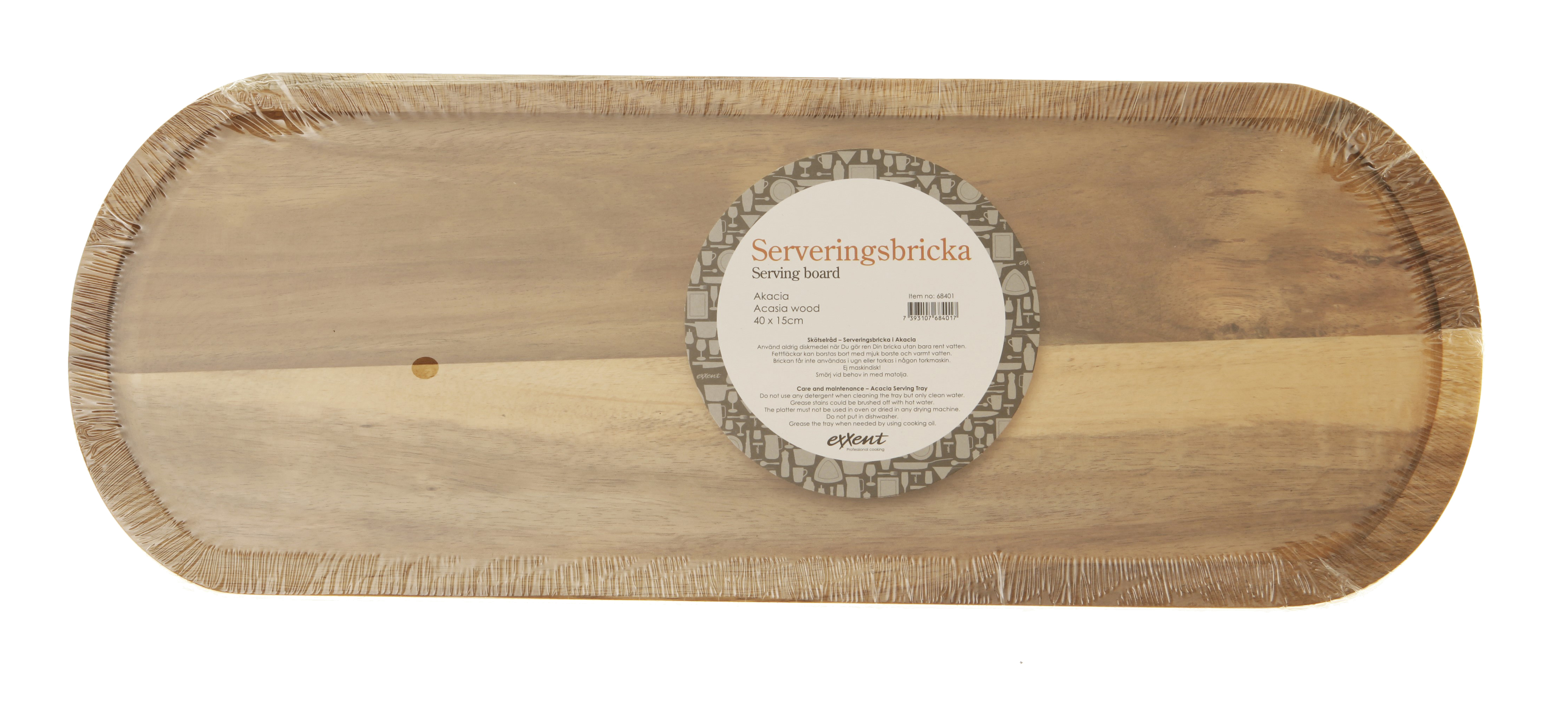 Serveringsfat 40x15 cm, Akacia