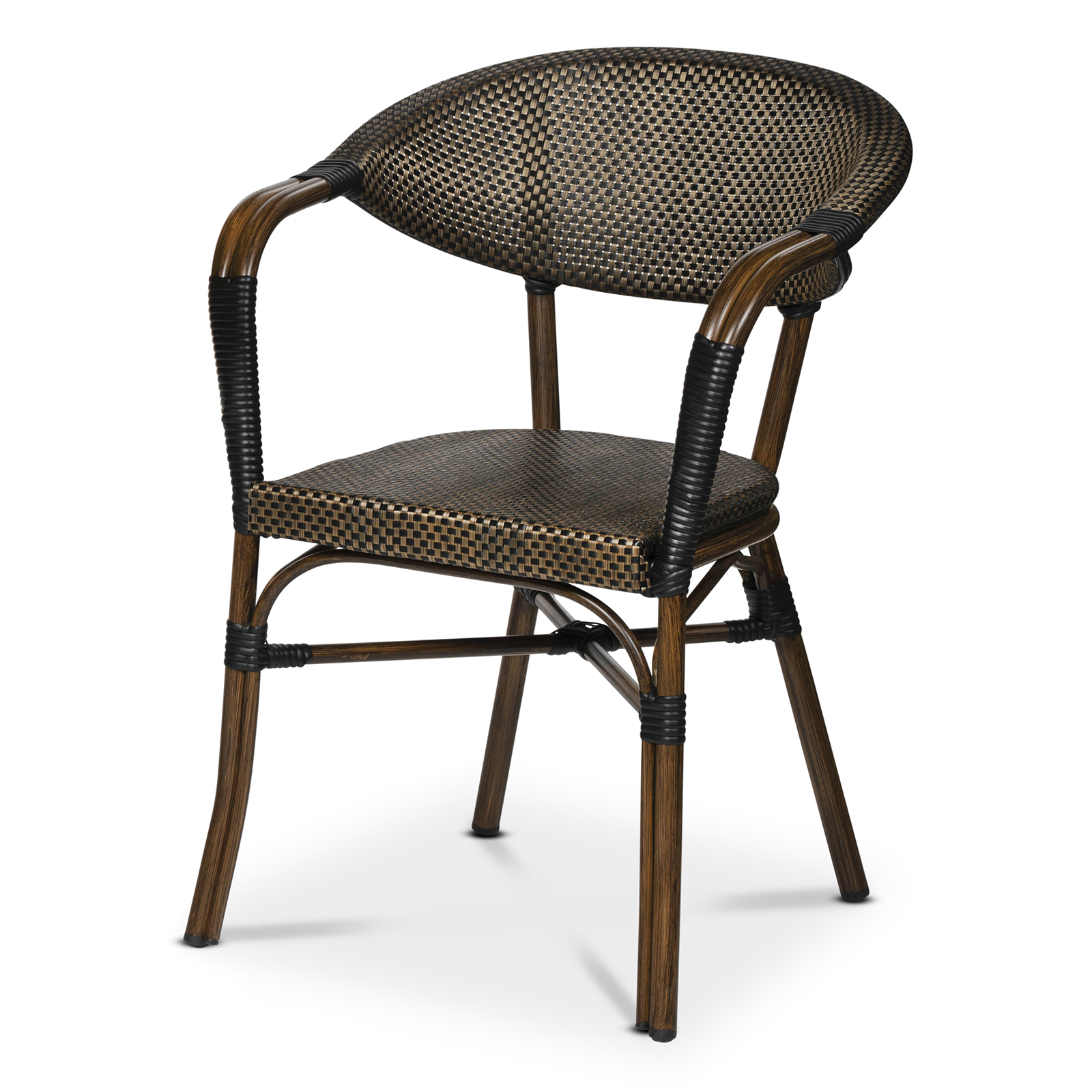 Monaco chair, black/brown